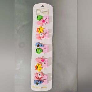 NEW! Rando The Fairy Tale Season Girls Baby Toddler Hair Clips - 5 Sets